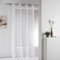 Panneau a oeillets 140 x 280 cm voile sable fils chenille chenilla Naturel