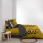 Pack housse de couette 220x240 cm Isabela + drap housse 140x190x30 Blanc