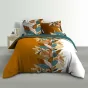 Housse de couette 260 x 240 cm percale de coton 78 fils imprimé  Yucca