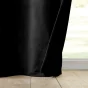 Rideau isolant thermique a oeillets 140 x 260 cm isolant/velours relief Polarchic Noir