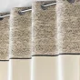 Rideau a oeillets 140 x 240 cm poly coton + top jacquard Camalia