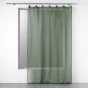 Voilage a anneaux 140 x 240 cm voile tissé Linka Kaki