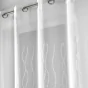 Panneau a oeillets 140 x 240 cm voile sable brode colyne Sans