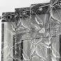 Voilage a oeillets 140 x 240 cm voile sablé imprimé Cabana Noir