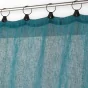 Voilage a anneaux 140 x 240 cm voile tissé Linka Bleu