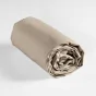 Parure de lit Bastille - Housse de couette 240x220 cm + Drap-housse beige 140x190 cm
