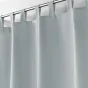 Rideau uni à passants 140 x 260 cm polyester Essentiel Gris
