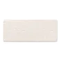 Tapis de bain 50 x 120 cm microfibre unie relief ricochet Blanc