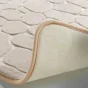 Tapis de bain 50 x 120 cm microfibre unie relief ricochet Taupe