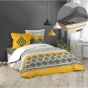 Pack housse de couette 220x240 cm Azagao + drap housse 140x190 Gris