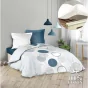 Pack housse de couette 220x240 cm Voie lactée + drap housse 140x190 Blanc