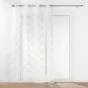 Voilage a oeillets 140 x 240 cm voile sablé  imprimé metallisé Sixtine Or