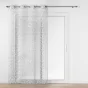 Panneau a oeillets 137 x 240 cm voile sable imprime farandole Gris