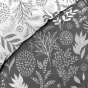 Housse de couette imprimée 240 x 220 cm + 2 taies 100% coton Suzanne