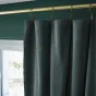 Rideau ajustable + 8 anneaux pince  140 x 270 cm velours de coton César Ardoise