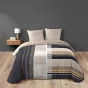 Housse de couette 240 x 220 cm coton 42 fils + 2 taies Romeo