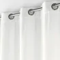 Rideau a oeillets 140 x 260 cm velours jacquard mika Blanc