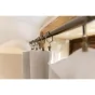 Rideau ajustable + 8 anneaux pince gaze de coton 140 x 300 cm gaïa pampa Naturel
