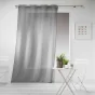 Panneau a oeillets 140 x 280 cm effet lin tisse haltona Gris