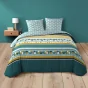 Pack parure de couette 260 x 240 cm Doris + DH 160x200 cm Emeraude