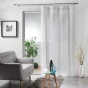 Panneau a anneaux 140 x 240 cm voile tisse milza Blanc