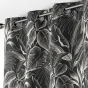 Lot de 2 Rideaux tamisant 140 x 260 cm polyester imprimé Cabana Noir