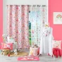 Panneau a oeillets 140 x 240 cm voile imprime transfert princesse licorne Blanc