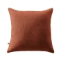 Coussin Déhoussable 45 x 45 cm 100% coton Sixtine Terracotta