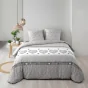 Housse de couette 260 x 240 cm coton 57 fils + 2 taies Lova