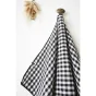 lot de 2 essuie-mains 50 x 70 cm gaze de coton tissée teinte vickie truffe