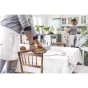 Nappe rectangle 150 x 250 cm Gaze de coton Blanc