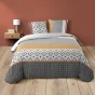 Housse de couette 240 x 220 cm coton 42 fils + 2 taies Arsene