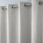 Rideau thermique phonique 140 x 260 cm 100% occultant/velours relief shadow Perle