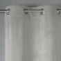 Rideau tamisant a oeillets 140 x 240 cm velours Velvetine Gris