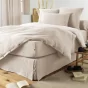 Taie de traversin gaze de coton 85 x 185 cm gaïa pampa Naturel