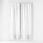 Paire droite passe tringle 2 x 70 x 200 cm effet lin tisse haltona Blanc