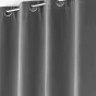 Lot de 2 rideaux à oeillets 140x 260 cm doublés polaire thermique Jupiter Anthracite