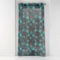 Voilage a oeillets 140 x 240 cm voile sablé Caracas Bleu