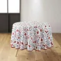 Nappe ronde (0) 180 cm polyester imprime forestine Sans