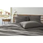 Taie d'oreiller gaze de coton tissée 50 x 70 cm gaïa mix Anthracite