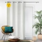 Lot de 2 Rideaux occutant 140 x 240 cm en velours relief Analia Naturel