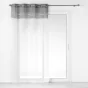 Panneau a oeillets 140 x 240 cm voile sable+top effet lin tisse aloria top Sans