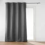 Rideau à oeillets isolant thermique 140 x 260 cm jacquard Polarine Anthracite