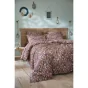 Housse de couette 200 x 200 cm double gaze de coton imprimée Capucine Camel