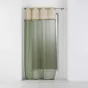 Lot de 2 voilages 140 x 240 cm voile sablé + jute Greenybel Vert