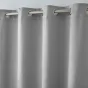 Rideau thermique phonique 140 x 260 cm 100% occultant/velours relief shadow Gris