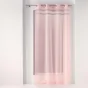 Voilage à oeillets 140 x 240 cm voile sablé + strass Satinela Rose
