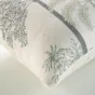 Coussin déhoussable 30 x 50 cm – Polyester/Lin imprimé Palméa Vert