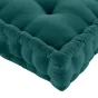 Coussin de sol 50 x 50 x 10 cm coton/polyester recycle grs twily Emeraude