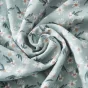Housse de couette 200 x 200 cm double gaze de coton imprimée Marguerite Bleu